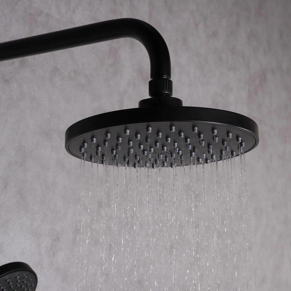 SAAR Opbouw Douche Set - Rond - Thermostaatkraan - Glijstang - Regendouche - Handdouche - Mat Zwart 5 SAAR Opbouw Douche Set - Rond - Thermostaatkraan - Glijstang - Regendouche - Handdouche - Mat Zwart - Afbeelding 5