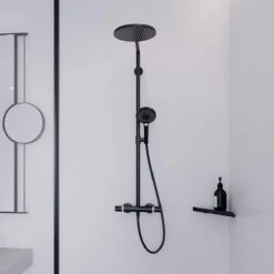 Hansgrohe Crometta S 240 Showerpipe - 1jet - Incl. Thermostaat - Chroom -Badkamer Kast Winkel 1200x1200 3197