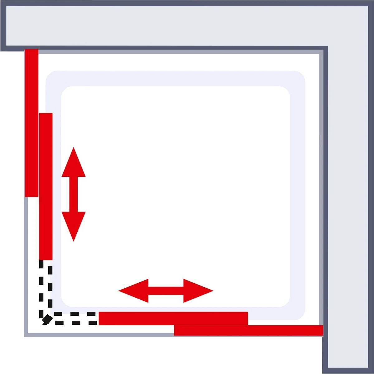Schulte Douchecabine - Sunny Hoekinstap Met Schuifdeuren - Groot Verstelbereik 73,5 Tot Max. 88,5 Cm - Hoogte 180 Cm - Zwarte Profiel Met Helder Veiligheidsglas - Montage Op Douchebak Of Direct Op De Douchevloer 6 Schulte Douchecabine - Sunny Hoekinstap Met Schuifdeuren - Groot Verstelbereik 73,5 Tot Max. 88,5 Cm - Hoogte 180 Cm - Zwarte Profiel Met Helder Veiligheidsglas - Montage Op Douchebak Of Direct Op De Douchevloer - Afbeelding 6
