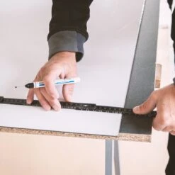 Douche Achterwand - Schulte Deco Design Softtouch - Steen Antraciet - 100x255cm - Wanddecoratie - Muurdecoratie - Badkamer Wandpaneel - Muurbekleding -Badkamer Kast Winkel 1200x1200 3285