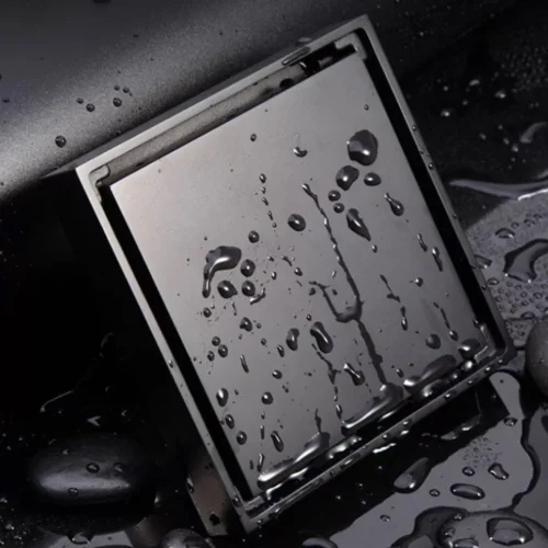 Moderne Doucheput Deksel - Verborgen Douche Afvoerputje - Roestvrij Staaldouche - Messing Afvoerputje - Industrieel - Mat Zwart Afvoerputje Douche - Deksel Afvoerput Douche - Mat Zwart -Badkamer Kast Winkel 1200x1200 3297