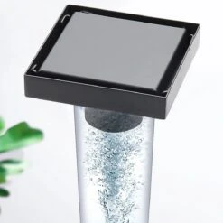 Moderne Doucheput Deksel - Verborgen Douche Afvoerputje - Roestvrij Staaldouche - Messing Afvoerputje - Industrieel - Mat Zwart Afvoerputje Douche - Deksel Afvoerput Douche - Mat Zwart -Badkamer Kast Winkel 1200x1200 3303