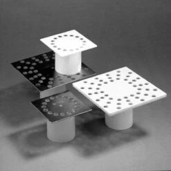 Dyka Doucheputrooster RVS 9.5 X 9.5cm -Badkamer Kast Winkel 1200x1200 3304