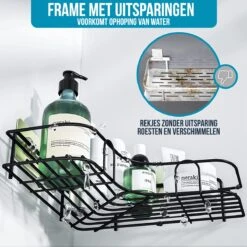 Strex Doucherek Hoekvorm - 2 Stuks - Bevestigen Zonder Boren Of Schroeven -Badkamer Kast Winkel 1200x1200 332