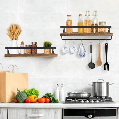 Zwevende Wandplank - 2 Stuks - 40cm - Handdoekhouder En 8 Haakjes - Badkamerplank Decoratieve Muur Opbergplanken Voor Badkamer Slaapkamer, Woonkamer, Keuken Plank 17 Zwevende Wandplank - 2 Stuks - 40cm - Handdoekhouder En 8 Haakjes - Badkamerplank Decoratieve Muur Opbergplanken Voor Badkamer Slaapkamer, Woonkamer, Keuken Plank -Badkamer Kast Winkel 1200x1200 3355