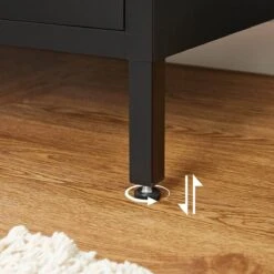 Songmics Opslagkabinet, Dubbel-deurs Vloerkast Met Magnetische Sluiting, Verstelbare Plank, Stalen Frame, Industriële Stijl, Ruimtebesparend, Rustiek Bruin En Zwart LSC102B01 -Badkamer Kast Winkel 1200x1200 3366