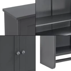 Badkamerkast Steyr Voor Wandmontage 65x48,7x14,5 Cm Donkergrijs 12 Badkamerkast Steyr Voor Wandmontage 65x48,7x14,5 Cm Donkergrijs -Badkamer Kast Winkel 1200x1200 3387