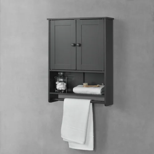 Badkamerkast Steyr Voor Wandmontage 65x48,7x14,5 Cm Donkergrijs -Badkamer Kast Winkel 1200x1200 3388