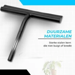 Minismus Extra Brede Douchewisser Met Ophanghaak - Raamwisser - Silicone Douchetrekker Badkamer - 33 Cm Breed - Zwart -Badkamer Kast Winkel 1200x1200 339
