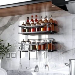 Merkloos RVS Doucherek - Badkamerrekken - Badkamerrek Zonder Boren - Shower Rack - Zelfklevend Doucherek - Doucherek Zonder Boren - Badkamer Accessoires - 2 Stuks -Badkamer Kast Winkel 1200x1200 3477