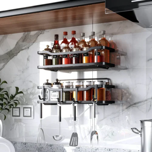 Merkloos RVS Doucherek - Badkamerrekken - Badkamerrek Zonder Boren - Shower Rack - Zelfklevend Doucherek - Doucherek Zonder Boren - Badkamer Accessoires - 2 Stuks -Badkamer Kast Winkel 1200x1200 3477