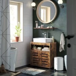 Soof&Tess Badkamerkast - Wastafelmeubel - Wastafel Onderkast - 60 X 30 X 63 - Bruin 6 Soof&Tess Badkamerkast - Wastafelmeubel - Wastafel Onderkast - 60 X 30 X 63 - Bruin -Badkamer Kast Winkel 1200x1200 3516