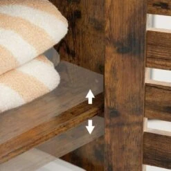 Segenn's Badkamerkast - Badkamerkasten Hoog - Opbergkast - Staande Kast - Industrieel - 3 Open Planken - 40 X 30 X 167 Cm - Rustiek Bruin 9 Segenn's Badkamerkast - Badkamerkasten Hoog - Opbergkast - Staande Kast - Industrieel - 3 Open Planken - 40 X 30 X 167 Cm - Rustiek Bruin -Badkamer Kast Winkel 1200x1200 3592