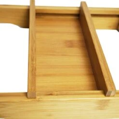 IVOL Badplank Bamboe - Badplank Hout Met Badrek Houders - Uitschuifbaar - 75 Tot 110 Cm -Badkamer Kast Winkel 1200x1200 36