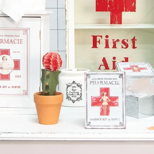 Clayre & Eef Medicijnkastje 24x13x30 Cm Wit Hout Rechthoek Badkamerkast Hangend -Badkamer Kast Winkel 1200x1200 3606