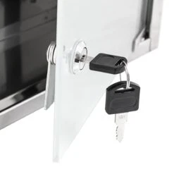 Relaxdays Medicijnkastje Rvs - Met Slot - Afsluitbare Medicijnkast - Hangend - Badkamer -Badkamer Kast Winkel 1200x1200 3609