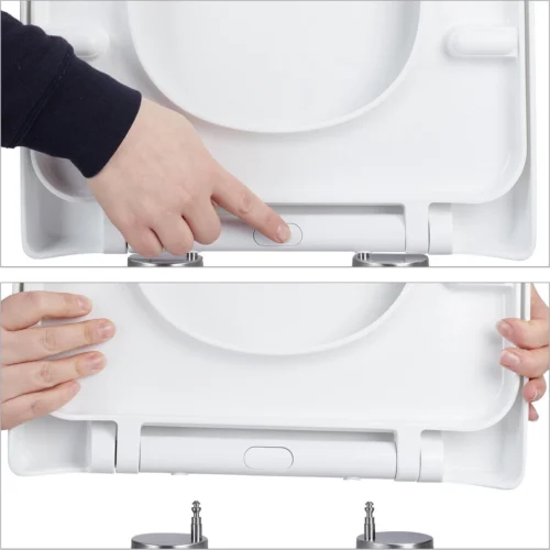 Relaxdays Wc Bril Softclose - D-vorm - Toiletbril Universeel - Toiletdeksel Plastic - Wit -Badkamer Kast Winkel 1200x1200 3710