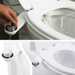 Bidet Handdouche Toilet Sproeier Shattaf Sprayer WC Papier Besparend - Enkel Spray Koud Water - Badkamer Accessoires - Freshole® 12 Bidet Handdouche Toilet Sproeier Shattaf Sprayer WC Papier Besparend - Enkel Spray Koud Water - Badkamer Accessoires - Freshole® -Badkamer Kast Winkel 1200x1200 3713