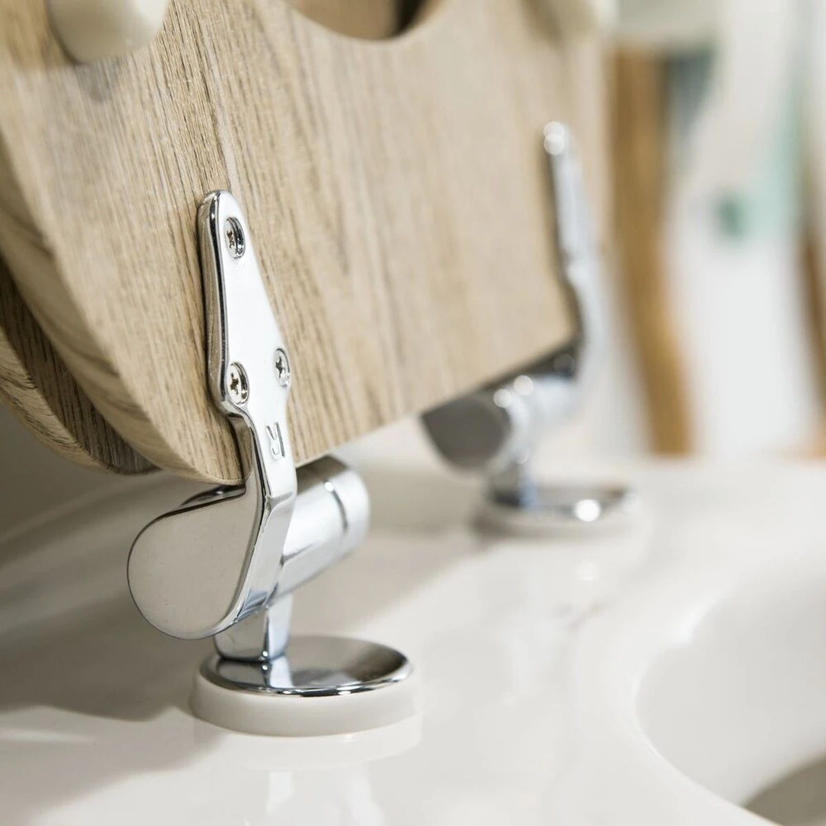 Tiger Steigerhoutlook - Toiletbril - WC Bril - MDF - Eiken 11 Tiger Steigerhoutlook - Toiletbril - WC Bril - MDF - Eiken - Afbeelding 11