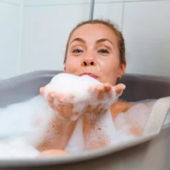 Zitbad Voor Volwassenen – 200L – Bath Bucket – Met Bruisballen – Grijs -Badkamer Kast Winkel 1200x1200 3869