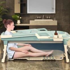 Foresta Volwassenen Zitbad XXL 150CM - Plastic Badkuip - Lime -Badkamer Kast Winkel 1200x1200 3875