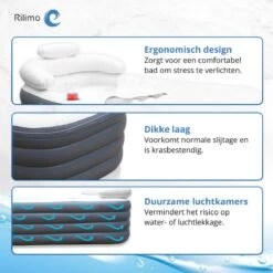 Opblaasbaar Bad Ligbad Zitbad Volwassenen - Ijsbad Badkuip Opblaasbad - Opvouwbaar Bad Opblaas Bad Antraciet -Badkamer Kast Winkel 1200x1200 3908