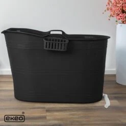EKEO Zitbad - 210L - Mobiele Badkuip - Bath Bucket - Zwart -Badkamer Kast Winkel 1200x1200 3926