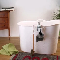 Zitbad Voor Volwassenen - Bath Bucket - Wit - 200L -Badkamer Kast Winkel 1200x1200 3928