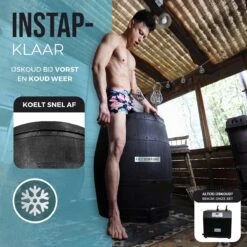 FrozenTubs IJsbad - Zitbad - Ice Bath Bucket - Bathtub - Dompelbad - Wim Hof Methode -Badkamer Kast Winkel 1200x1200 3934