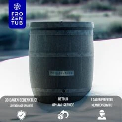 FrozenTubs IJsbad - Zitbad - Ice Bath Bucket - Bathtub - Dompelbad - Wim Hof Methode -Badkamer Kast Winkel 1200x1200 3939