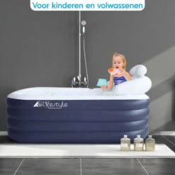 HBKS Lifestyle Bad – Opblaasbaar Ligbad – Bath Bucket – Zitbad Voor Volwassenen - Ijsbad Wim Hof Methode - Badkuip – Ice Bath – Blauw -Badkamer Kast Winkel 1200x1200 3943
