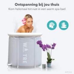 WOTRE Zitbad - Bath Bucket - Ijsbad - Wim Hof Methode - Bad Voor Volwassenen - Mobiele Badkuip - Grijs - 180L -Badkamer Kast Winkel 1200x1200 3957