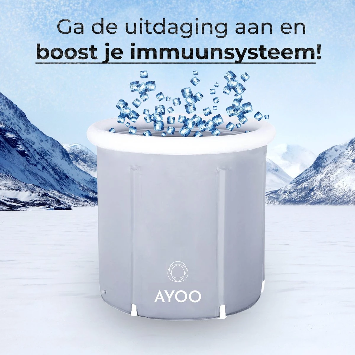 AYOO® Zitbad - Opblaasbaar Bad - Opvouwbaar Bad - Wim Hof Methode - Ijsbad - Badkuip - Zitbad Voor Volwassenen - Bathtub - Zitbaden - Bath Bucket - Inclusief Voetpomp - Grijs 5 AYOO® Zitbad - Opblaasbaar Bad - Opvouwbaar Bad - Wim Hof Methode - Ijsbad - Badkuip - Zitbad Voor Volwassenen - Bathtub - Zitbaden - Bath Bucket - Inclusief Voetpomp - Grijs - Afbeelding 5