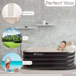 HBKS Lifestyle Bad – Opblaasbaar Ligbad – Bath Bucket – Zitbad Voor Volwassenen - Ijsbad Wim Hof Methode - Badkuip – Ice Bath – Zwart -Badkamer Kast Winkel 1200x1200 3973