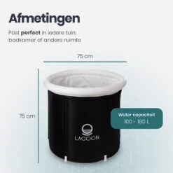 Lagoon® Opblaasbaar Zitbad Voor Volwassenen Bathbucket - Met Relaxing Giftset - Wim Hof Methode - Opvouwbaar & Inklapbaar Spa Bad - Bath Bucket - IJsbad - Opblaasbad - Dompelbad -Badkamer Kast Winkel 1200x1200 3980