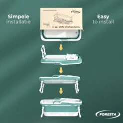 Foresta Opvouwbaar Bad Voor Volwassenen - 150cm - Bath Bucket - Blauw 12 Foresta Opvouwbaar Bad Voor Volwassenen - 150cm - Bath Bucket - Blauw -Badkamer Kast Winkel 1200x1200 3989