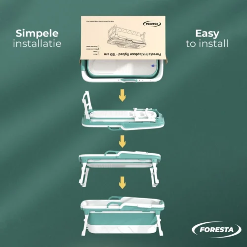 Foresta Opvouwbaar Bad Voor Volwassenen - 150cm - Bath Bucket - Blauw 12 Foresta Opvouwbaar Bad Voor Volwassenen - 150cm - Bath Bucket - Blauw -Badkamer Kast Winkel 1200x1200 3989