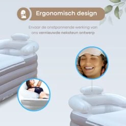 HBKS Lifestyle Bad – Opblaasbaar Ligbad – Bath Bucket – Zitbad Voor Volwassenen - Ijsbad Wim Hof Methode - Badkuip – Ice Bath – Rosegold -Badkamer Kast Winkel 1200x1200 4005