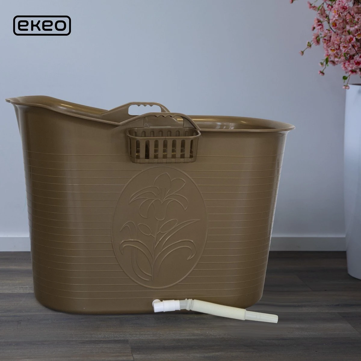 LIFEBATH - Zitbad Nancy - Bath Bucket - Mobiele Badkuip - 200L - Voor Volwassenen - Goud 4 LIFEBATH - Zitbad Nancy - Bath Bucket - Mobiele Badkuip - 200L - Voor Volwassenen - Goud - Afbeelding 4