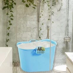 Zitbad Voor Volwassenen - Bath Bucket - Blauw - 200L -Badkamer Kast Winkel 1200x1200 4026