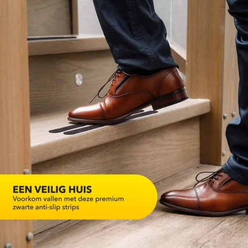 RX Goods 25 Stuks Zelfklevende Anti Slip Strips Stickers – 2 Cm X 20 Cm - Met Schraper – Zwarte Antislip Tape -Badkamer Kast Winkel 1200x1200 4061