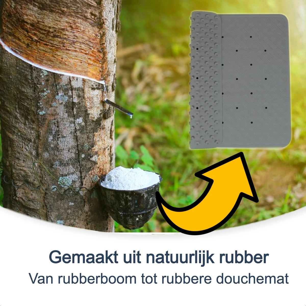 Douchemat Antislip Grijs - 53 X 53 Cm - Antislipmat Douche - Badmat 2 Douchemat Antislip Grijs - 53 X 53 Cm - Antislipmat Douche - Badmat - Afbeelding 2