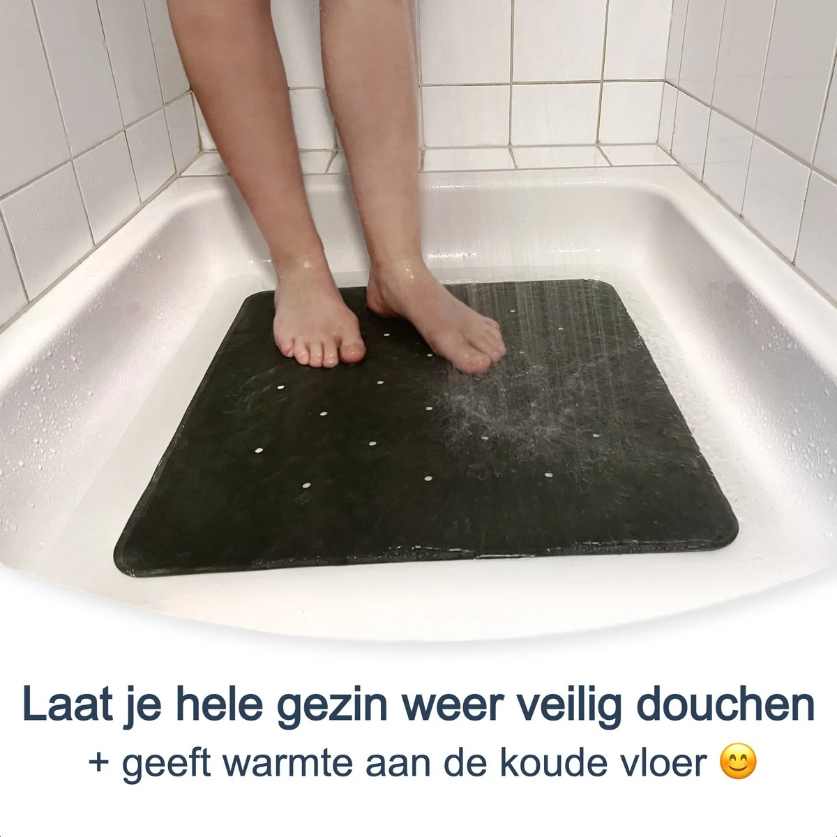 Douchemat Antislip Grijs - 53 X 53 Cm - Antislipmat Douche - Badmat 3 Douchemat Antislip Grijs - 53 X 53 Cm - Antislipmat Douche - Badmat - Afbeelding 3