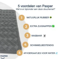 Douchemat Antislip Grijs - 53 X 53 Cm - Antislipmat Douche - Badmat 14 Douchemat Antislip Grijs - 53 X 53 Cm - Antislipmat Douche - Badmat -Badkamer Kast Winkel 1200x1200 4066