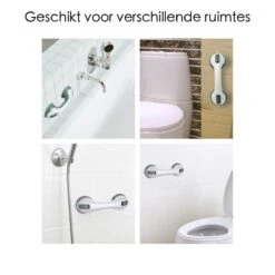 Merkloos Handgreep Met Zuignap Voor Badkamer, Douche En Toilet – Veilige Oplossing Zonder Boorgaten – Veiligheidsgreep – Helping Hand Handvat - 30CM - Handig Hulpmiddel Voor Kinderen En Ouderen -Badkamer Kast Winkel 1200x1200 4084