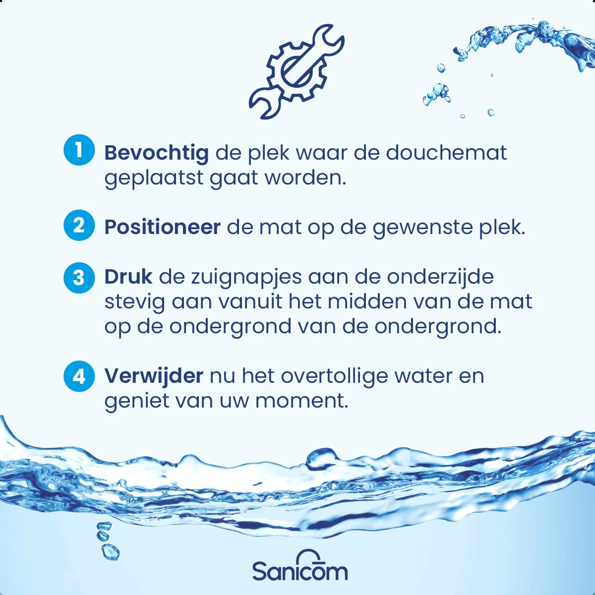 Merkloos Douchemat - Antislip Mat - Antislipmat Douche - Badmat - Schimmelbestendig - Met Zuignappen - Wasbaar - Wit 2 Merkloos Douchemat - Antislip Mat - Antislipmat Douche - Badmat - Schimmelbestendig - Met Zuignappen - Wasbaar - Wit - Afbeelding 2