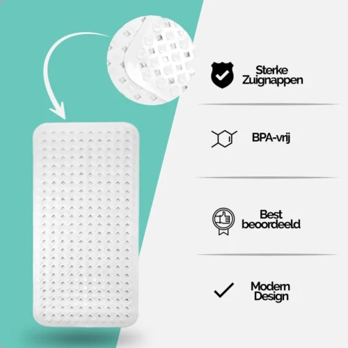 The Original - Douchemat Antislip - Wit - 88x40cm - Antislipmat Badmat Voor Bad & Douche - Anti Slip Mat Met Zuignappen 18 The Original - Douchemat Antislip - Wit - 88x40cm - Antislipmat Badmat Voor Bad & Douche - Anti Slip Mat Met Zuignappen -Badkamer Kast Winkel 1200x1200 4172