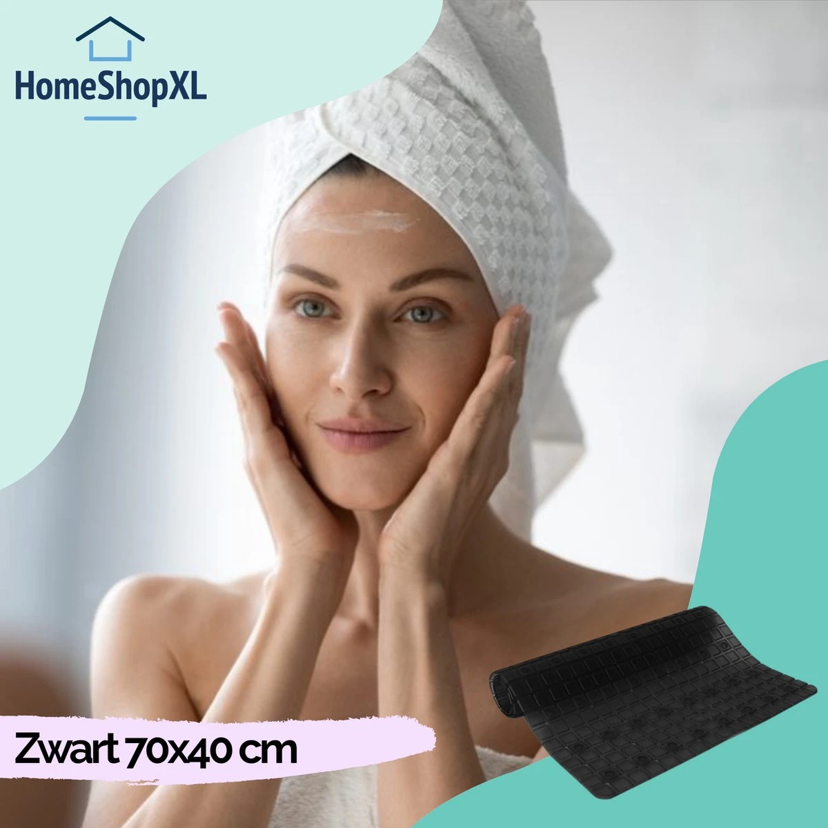 The Original - Douchemat Antislip - Zwart - 70x40cm - Antislipmat Badmat Voor Bad & Douche - Anti Slip Mat Met Zuignappen 6 The Original - Douchemat Antislip - Zwart - 70x40cm - Antislipmat Badmat Voor Bad & Douche - Anti Slip Mat Met Zuignappen - Afbeelding 6