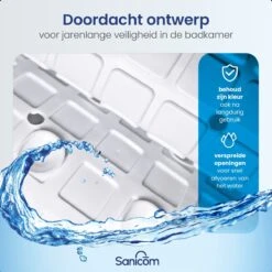 Merkloos Badmat Antislip - Douchemat - Antislipmat Bad - Antislipmat Douche - Schimmelbestendig - Met Zuignappen - Wasbaar - Wit 16 Merkloos Badmat Antislip - Douchemat - Antislipmat Bad - Antislipmat Douche - Schimmelbestendig - Met Zuignappen - Wasbaar - Wit -Badkamer Kast Winkel 1200x1200 4198