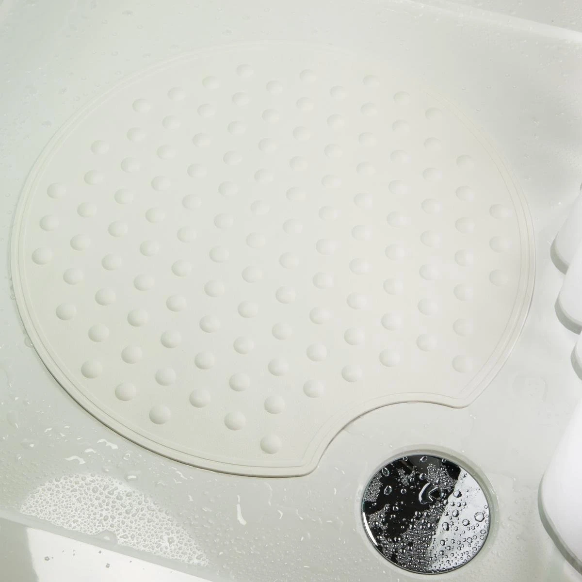 Sealskin Rotondo Veiligheidsmat Ø 55 Cm - Rubber - Wit 8 Sealskin Rotondo Veiligheidsmat Ø 55 Cm - Rubber - Wit - Afbeelding 8